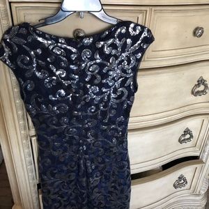 Ralph Lauren Dresses - Navy blue and silver cocktail dress Ralph Lauren Dresses - Navy blue and silver cocktail dress